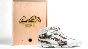 Rickie Fowler Tricks Out His High Top Golf Shoes To Honor Arnold Palmer