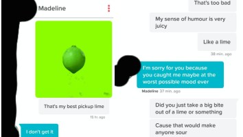 Girl On Tinder Just Isn’t Having It When A Bro Drops Juicy Puns Using His Best ‘Pick Up Lime’
