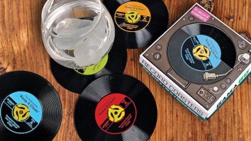 These 45 Record Drink Coasters Are Perfect For Drinking And Forgetting The Good Old Days