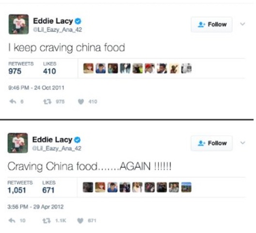 Old Eddie Lacy tweets take over Twitter – Nobody Cares
