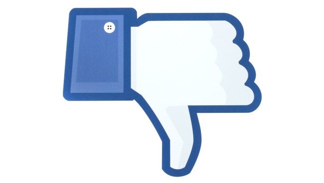 facebook dislike button test messenger