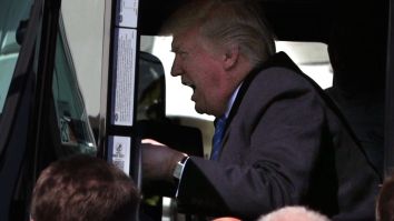 Donald Trump Sat Behind The Wheel Of A Big Rig Today And The Pics Are Pretty Priceless