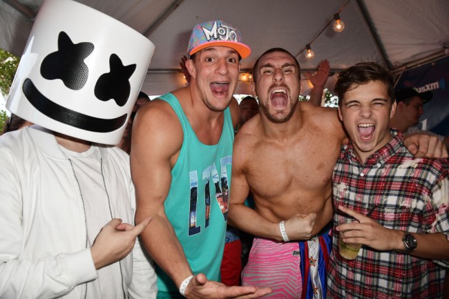 gronk south beach party pics videos
