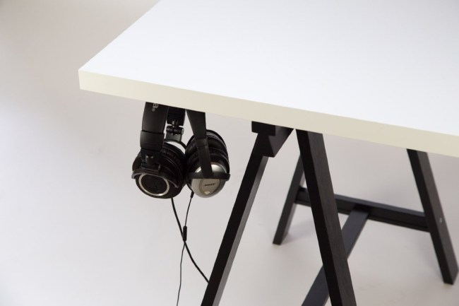 headphones desk