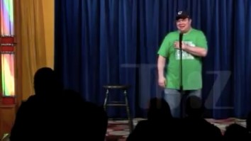 Comedian John Caparulo Gets A Cocktail Glass Thrown At Him After Making A Joke Comparing Trump To A Penis