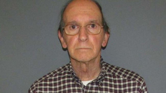 Carl Puia, 74, is accused of destroying several Kim Kardashian selfie books at a Conn. book store.  (Glastonbury Police Department)