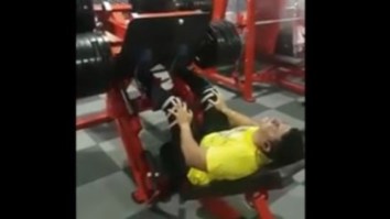 This Dude Breaking His Leg In Half Trying To Be A Hero On The Leg Press Is Absolutely Nauseating