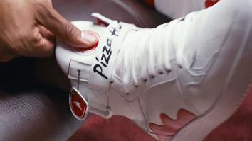 Pizza Hut Created Some High Top Sneakers That Can Order Pizzas For You Like Old School Reebok Pumps