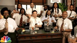 Jimmy Fallon, Migos & The Roots Performed A Badass Version Of ‘Bad and Boujee’ With Office Supplies