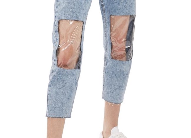 Mom Jeans Clear Knees