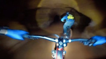 Mountain Biking Down An Abandoned Mine Shaft Looks Perfect If You Have A Death Wish
