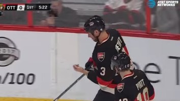 Sidney Crosby Slashed Senators’ Marc Methot In The Hand And His Finger Was Gruesomely Dangling Off