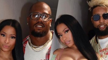 OBJ And Von Miller Spotted Hanging With Nicki Minaj And Her Physics-Defying Outfit In Paris