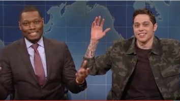 Pete Davidson Returns To ‘SNL’ To Poke Fun At His Newfound Sobriety In Funny ‘Weekend Update’ Segment
