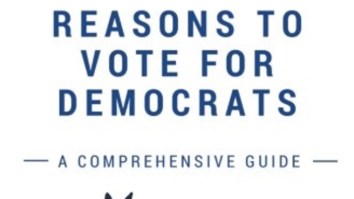 ‘Reasons To Vote For Democrats’ Is The #1 Best-Selling Book On Amazon Right Now And The Reviews Are A+