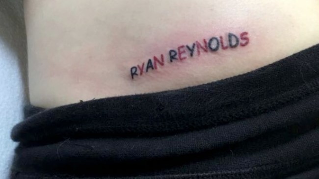 Ryan Reynolds Tattoo