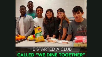 High School Student Starts Club So No One At His School Ever Has To Eat Lunch Alone