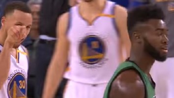 Steph Curry Goes Scoreless After Talking A Massive Amount Of Trash To Rookie Jaylen Brown In Warriors Loss
