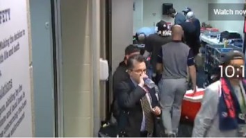 New Video Shows How Mexican Journalist Casually Pulled Off Tom Brady Super Bowl Jersey Heist