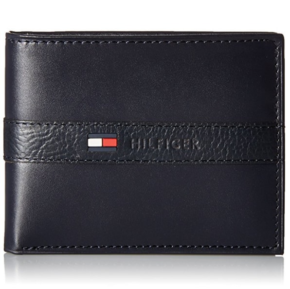 Tommy Hilfiger Men's Ranger Leather Passcase Wallet with Removable Card Holder