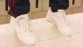 You’ll Never Believe How Much Money Plain White Adidas Yeezy ‘Calabasas’ Sneakers Are Reselling For On Ebay