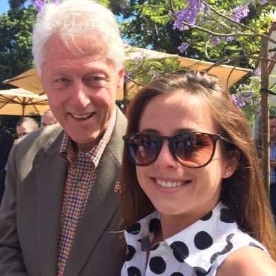 Acacia Friedman Twitter pic With Bill Clinton