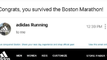 People Are Pissed At Adidas Over Email Congratulating Runners For ‘Surviving’ Boston Marathon