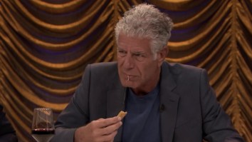 Anthony Bourdain And Sienna Miller Play ‘Secret Ingredient’, Try To Guess What’s In Their Food