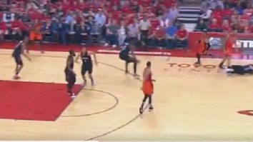 Patrick Beverley Got Laid Out On The Court By Vicious Steven Adams Pick
