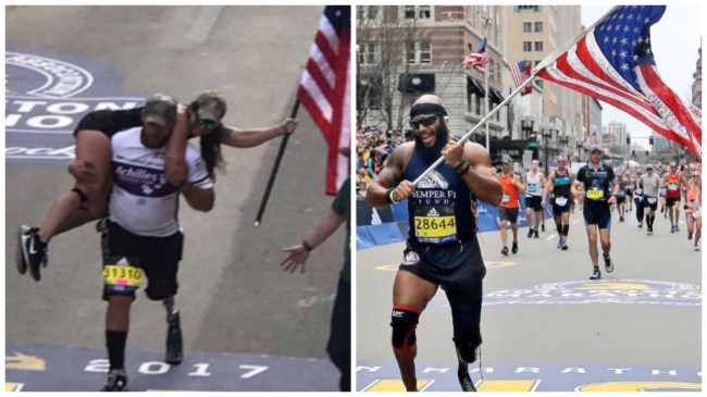 boston marathon wounded veterans
