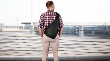 This Crossbody Travel Sling Bag Carries All Of Your Stuff And It’s Under $20