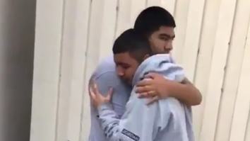 Dude Knocks Out Friend Then They Hug It Out In Awesome Moment