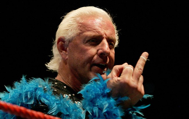 footage ric flair kicked out bar