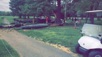U.S. Army Helicopter Crashes On Maryland Golf Course