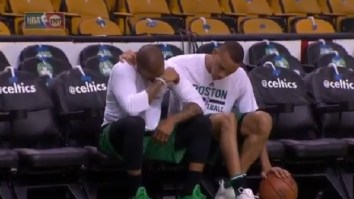 Emotional Isaiah Thomas Had To Be Consoled By Teammates Day After His Sister Died In Car Accident