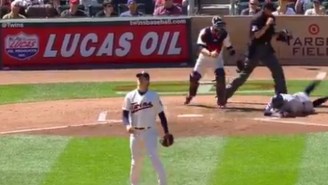 JaCoby Jones Took A 90 MPH Fastball TO THE FACE And The Sound Might Be Worse Than The Visual