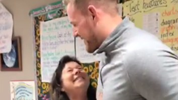 J.J. Watt Throws Surprise Retirement Party For His Inspirational Fourth-Grade Teacher