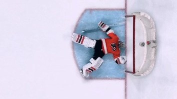 Frightening Moment As Flyers’ Goalie Michael Neuvirth Randomly Collapses In Goal, Taken To Hospital