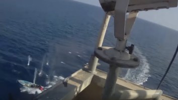Wild Footage Shows Security Guard Exchanging Gunfire With Somali Pirates During Hijack Attempt