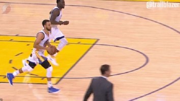 The Portland Trail Blazers Call Out Steph Curry On Twitter Over Obvious Missed Travel Call