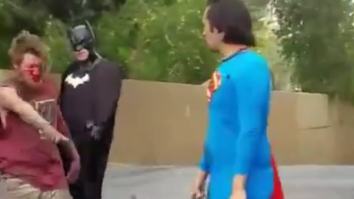 ZLONK! Superman Brutally Thrashes Homeless Man After He Stole A Bag