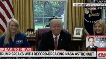 President Trump’s Response To An Astronaut Telling Him They Purify Their Own Urine To Drink Is A+