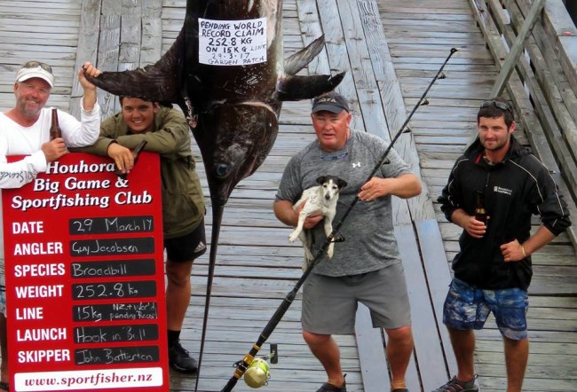 World Record Swordfish Fishing New Zealand