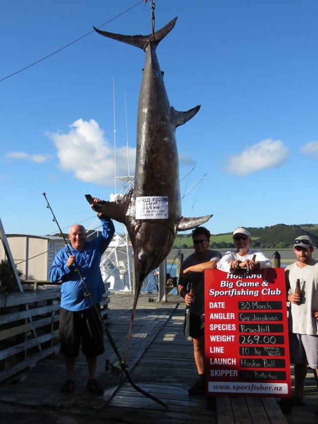 World Record Swordfish Fishing New Zealand