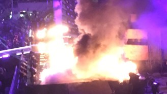 The Undertaker’s Pyrotechnics Accidentally Set The WrestleMania 33 Stage On Fire