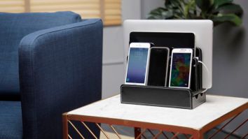 This Charging Stations Allows You To Charge All Your Devices In One Place Without The Clutter