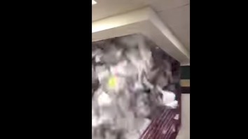 Students Celebrate Last Day Of School By Throwing The Most Paper I’ve Ever Seen Down The Stairs