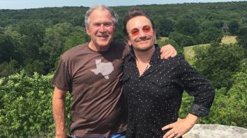President George W. Bush And Bono Have Improbable Bromance