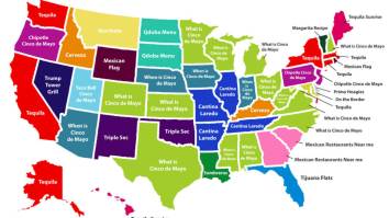 U.S. Map Shows What Every State Googles The Most On Cinco de Mayo