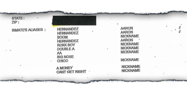 Aaron Hernandez S Prison Nicknames Have Been Revealed And Big